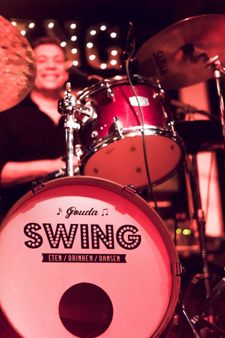 Drumstel Swing Gouda Live muziek Pianoshow